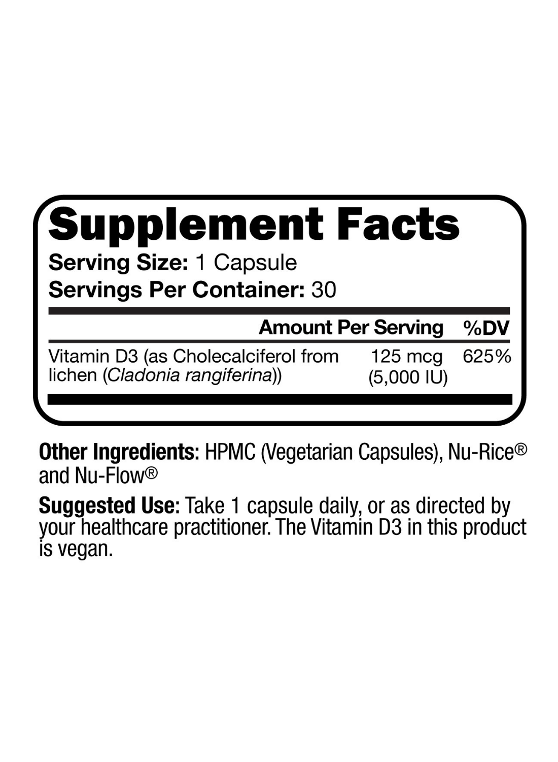 Vitamin D3 - Plant Derived 30 Capsules - Suzy Cohen